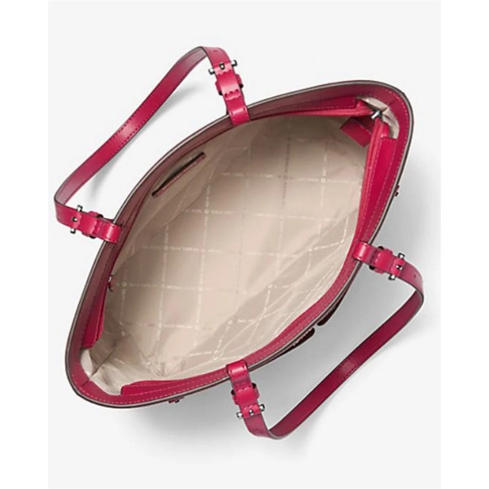 Michael Kors Jet Set Medium Pocket Tote Bag Raspberry - Picture 3 of 5